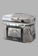 Load image into Gallery viewer, Redtag-Grey-Floral-7-Piece-Embroidery-Comforter-Set-
(King-Size)-Comforters-Home-Bedroom-
