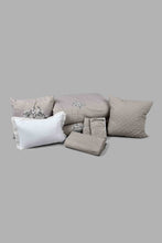 Load image into Gallery viewer, Redtag-Grey-Floral-7-Piece-Embroidery-Comforter-Set-
(King-Size)-Comforters-Home-Bedroom-
