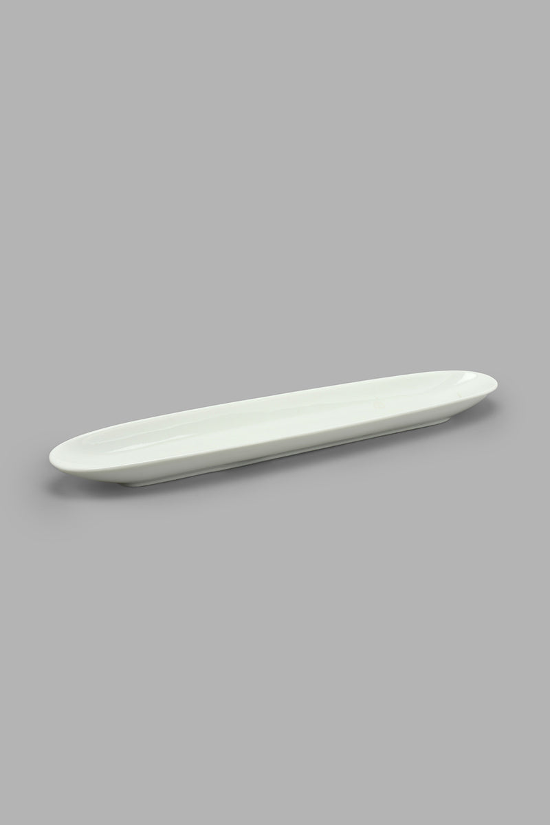 Redtag-White-Porcelain-Oval-Platter-Platter-Home-Dining-