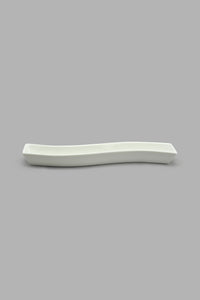 Redtag-White-Porcelain-S-Shape-Platter-Platter-Home-Dining-