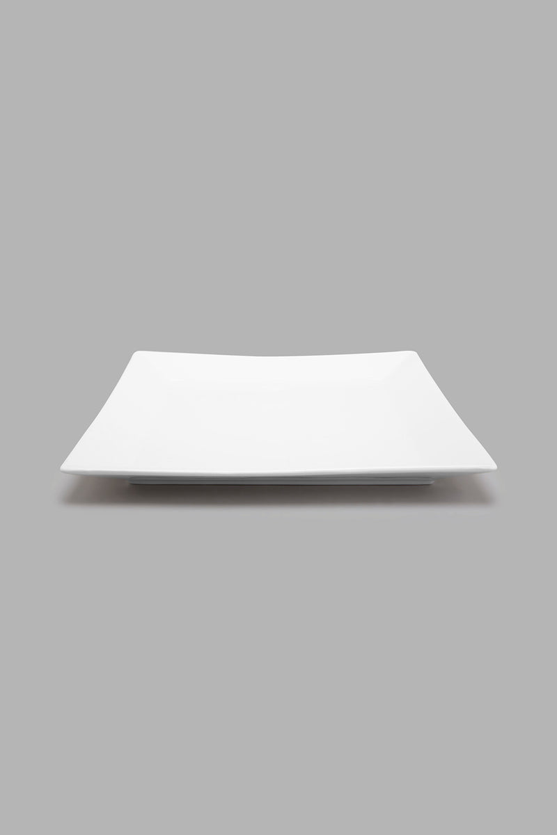 Redtag-White-Porcelain-Square-Platter-Platter-Home-Dining-