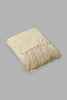 Redtag-Beige-Chenille-Throw-With-Beaded-Fringe-Throws-Home-Bedroom-