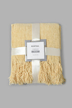 تنزيل الصورة على معرض الصور، Redtag-Mustard-Chenille-Throw-With-Fringe-Throws-Home-Bedroom-
