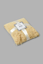 تنزيل الصورة على معرض الصور، Redtag-Mustard-Chenille-Throw-With-Fringe-Throws-Home-Bedroom-
