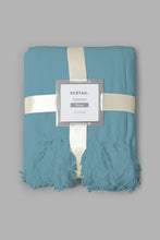 تنزيل الصورة على معرض الصور، Redtag-Teal-Chenille-Throw-With-Beaded-Fringe-Throws-Home-Bedroom-
