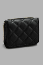 Load image into Gallery viewer, Redtag-Black-Quilted-Purse-Purses-Girls-
