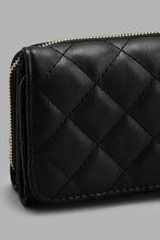 Load image into Gallery viewer, Redtag-Black-Quilted-Purse-Purses-Girls-
