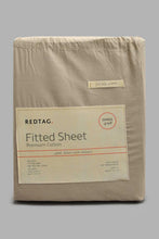 تنزيل الصورة على معرض الصور، Redtag-Beige-Cotton-Fitted-Sheet-
(Single-Size)-Fitted-Sheets-Home-Bedroom-
