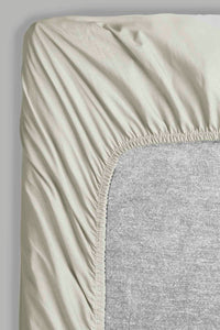 Redtag-Grey-Cotton-Fitted-Sheet-(Double-Size)-Fitted-Sheets-Home-Bedroom-