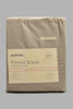 Redtag-Beige-Cotton-Fitted-Sheet-(Double-Size)-Fitted-Sheets-Home-Bedroom-