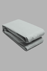 Redtag-Teal-Cotton-Fitted-Sheet-(Double-Size)-Fitted-Sheets-Home-Bedroom-