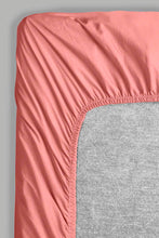 تنزيل الصورة على معرض الصور، Redtag-Pink-Cotton-Fitted-Sheet-(Double-Size)-Fitted-Sheets-Home-Bedroom-
