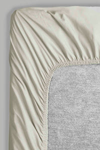 Redtag-Grey-Cotton-Fitted-Sheet-(Super-King-Size)-Fitted-Sheets-Home-Bedroom-