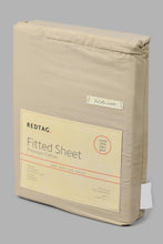 Load image into Gallery viewer, Redtag-Beige-Cotton-Fitted-Sheet-(Super-King-Size)-Fitted-Sheets-Home-Bedroom-
