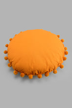 تنزيل الصورة على معرض الصور، Redtag-Mustard-Round-Pom-Pom-Cushion-Cushions-Home-Bedroom-
