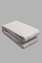 Load image into Gallery viewer, Redtag-Grey-Cotton-Fitted-Sheet-
(Single-Size)-Fitted-Sheets-Single-Size-Home-Bedroom-
