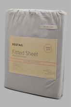 Load image into Gallery viewer, Redtag-Grey-Cotton-Fitted-Sheet-
(Single-Size)-Fitted-Sheets-Single-Size-Home-Bedroom-
