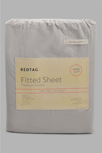 Redtag-Grey-Cotton-Fitted-Sheet-
(Single-Size)-Fitted-Sheets-Single-Size-Home-Bedroom-