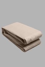 Load image into Gallery viewer, Redtag-Beige-Cotton-Fitted-Sheet-
(Single-Size)-Fitted-Sheets-Single-Size-Home-Bedroom-
