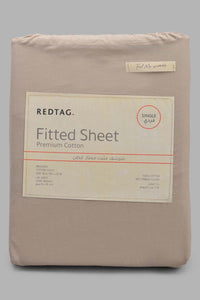 Redtag-Beige-Cotton-Fitted-Sheet-
(Single-Size)-Fitted-Sheets-Single-Size-Home-Bedroom-