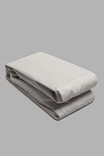 Load image into Gallery viewer, Redtag-Grey-Cotton-Fitted-Sheet-(Double-Size)-Fitted-Sheets-Double-Size-Home-Bedroom-
