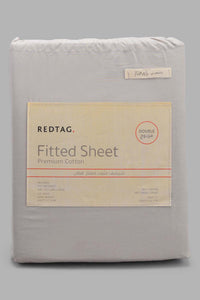 Redtag-Grey-Cotton-Fitted-Sheet-(Double-Size)-Fitted-Sheets-Double-Size-Home-Bedroom-