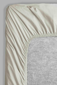 Redtag-Beige-Cotton-Fitted-Sheet-(Double-Size)-Category:Fitted-Sheets,-Colour:Beige,-Filter:Home-Bedroom,-HMW-BED-Fitted-Sheets,-New-In,-New-In-HMW-BED,-Non-Sale,-S22C,-Section:Homewares-Home-Bedroom-
