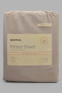 Redtag-Beige-Cotton-Fitted-Sheet-
(King-Size)-Fitted-Sheets-King-Size-Home-Bedroom-