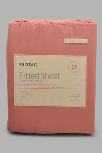 Redtag-Pink-Cotton-Fitted-Sheet-
(King-Size)-Fitted-Sheets-King-Size-Home-Bedroom-