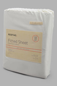 Redtag-Ivory-Cotton-Fitted-Sheet-(Super-King-Size)-Fitted-Sheets-Super-King-Size-Home-Bedroom-