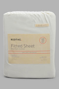 Redtag-Ivory-Cotton-Fitted-Sheet-(Super-King-Size)-Fitted-Sheets-Super-King-Size-Home-Bedroom-