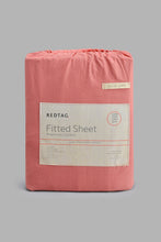 تنزيل الصورة على معرض الصور، Redtag-Pink-Cotton-Fitted-Sheet-(Super-King-Size)-Category:Fitted-Sheets,-Colour:Pink,-Filter:Home-Bedroom,-HMW-BED-Fitted-Sheets,-New-In,-New-In-HMW-BED,-Non-Sale,-S22C,-Section:Homewares-Home-Bedroom-

