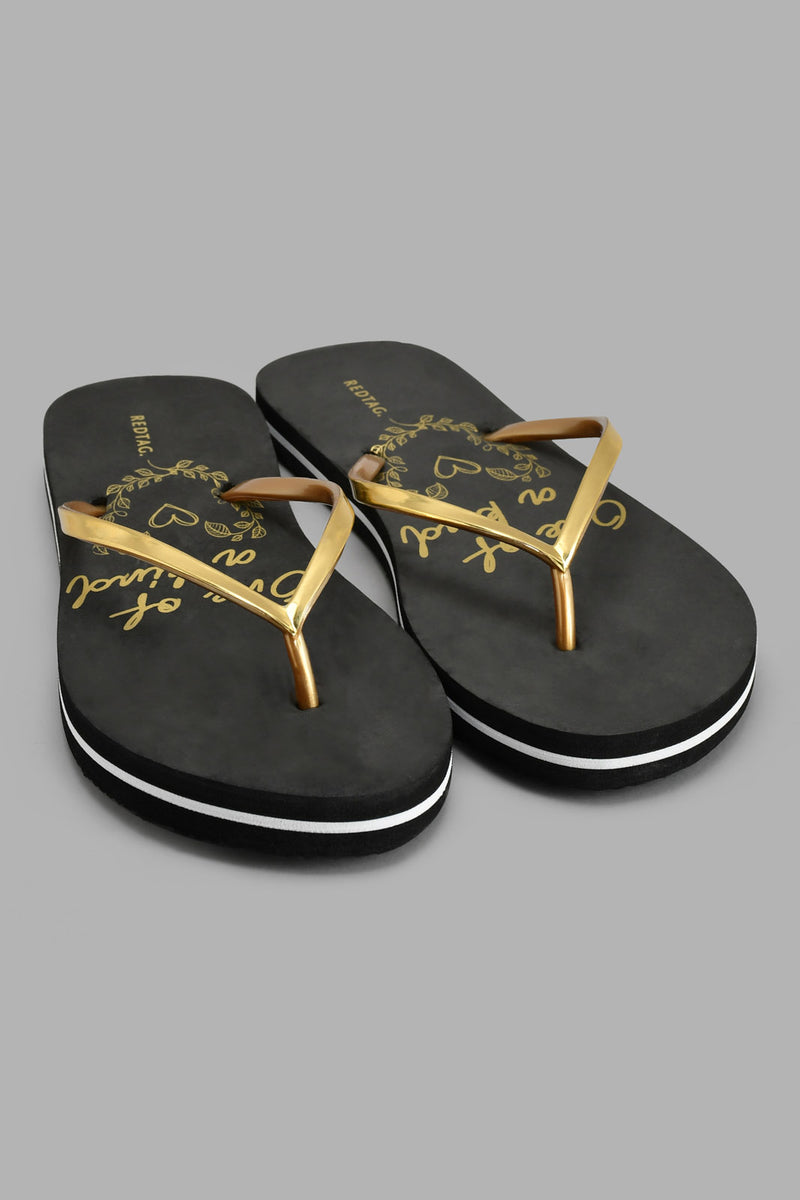 Redtag-Gold-Slogan-Flip-Flop-Flip-Flops-Women's-