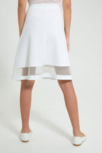تنزيل الصورة على معرض الصور، Redtag-White-Skater-Scuba-Skirt-Skirts-Senior-Girls-9 to 14 Years
