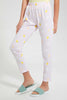 Yellow And White Bruchclub Pajama Set (2 Piece)