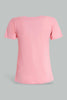 Redtag-Pink-Short-Sets-Pyjama-Sets-Senior-Girls-9 to 14 Years