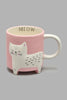 Redtag-Pink-Cat-Mug-Mugs-Home-Dining-