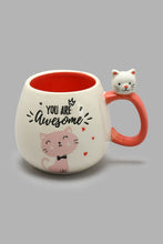 Load image into Gallery viewer, Redtag-White-Cat-Mug-Mugs-Home-Dining-
