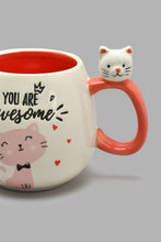 Load image into Gallery viewer, Redtag-White-Cat-Mug-Mugs-Home-Dining-
