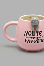 Load image into Gallery viewer, Redtag-Pink-Cat-Mug-Mugs-Home-Dining-
