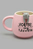 Redtag-Pink-Cat-Mug-Mugs-Home-Dining-