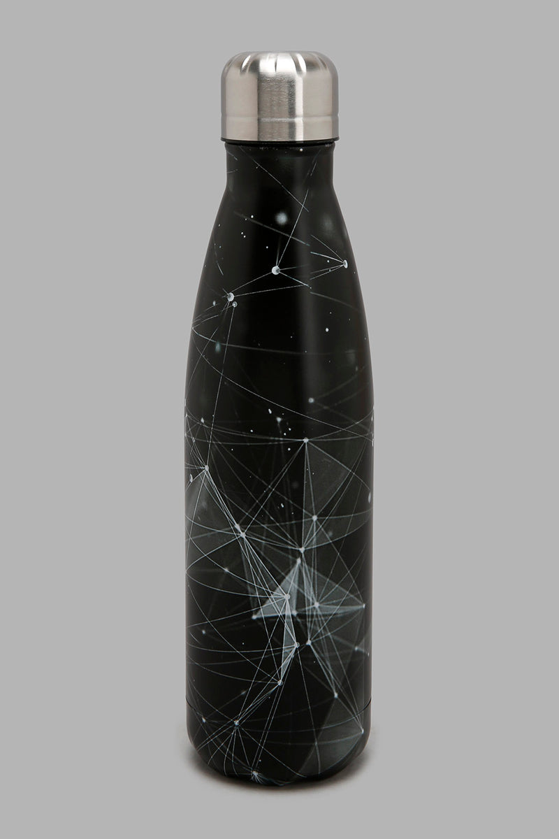 Redtag-Black-Geomatric-Water-Bottle-Bottles-Home-Dining-