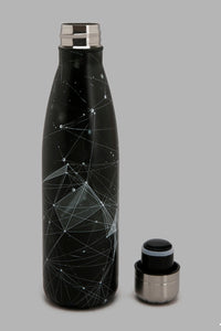 Redtag-Black-Geomatric-Water-Bottle-Bottles-Home-Dining-