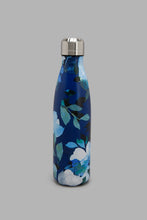 تنزيل الصورة على معرض الصور، Redtag-Blue-Floral-Water-Bottle-Bottles-Home-Dining-
