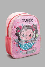 Load image into Gallery viewer, Redtag-Multi-Colour-Character-Embellished-Sequins-Backpack-Backpacks-Girls-
