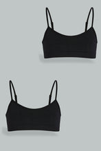 Load image into Gallery viewer, Redtag-Black-Seamless-Bra-(Pack-of-2)-365,-Colour:Black,-ESS,-Filter:Senior-Girls-(9-to-14-Yrs),-GSR-Bras,-New-In,-New-In-GSR,-Non-Sale,-Section:Kidswear-Senior-Girls-9 to 14 Years
