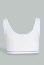 Load image into Gallery viewer, Redtag-Purple-And-Grey-Sports-Bra-(Pack-of-2)-365,-Colour:Grey,-Colour:Purple,-ESS,-Filter:Senior-Girls-(9-to-14-Yrs),-GSR-Bras,-New-In,-New-In-GSR,-Non-Sale,-Section:Kidswear-Senior-Girls-9 to 14 Years
