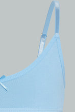 Load image into Gallery viewer, White And Blue Seamless Bra (Pack of 2)
