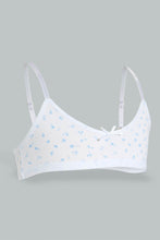 Load image into Gallery viewer, White And Blue Seamless Bra (Pack of 2)
