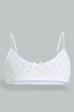 Load image into Gallery viewer, Redtag-White-And-Blue-Seamless-Bra-(Pack-of-2)-365,-Colour:Blue,-Colour:White,-ESS,-Filter:Senior-Girls-(9-to-14-Yrs),-GSR-Bras,-New-In,-New-In-GSR,-Non-Sale,-Section:Kidswear-Senior-Girls-9 to 14 Years
